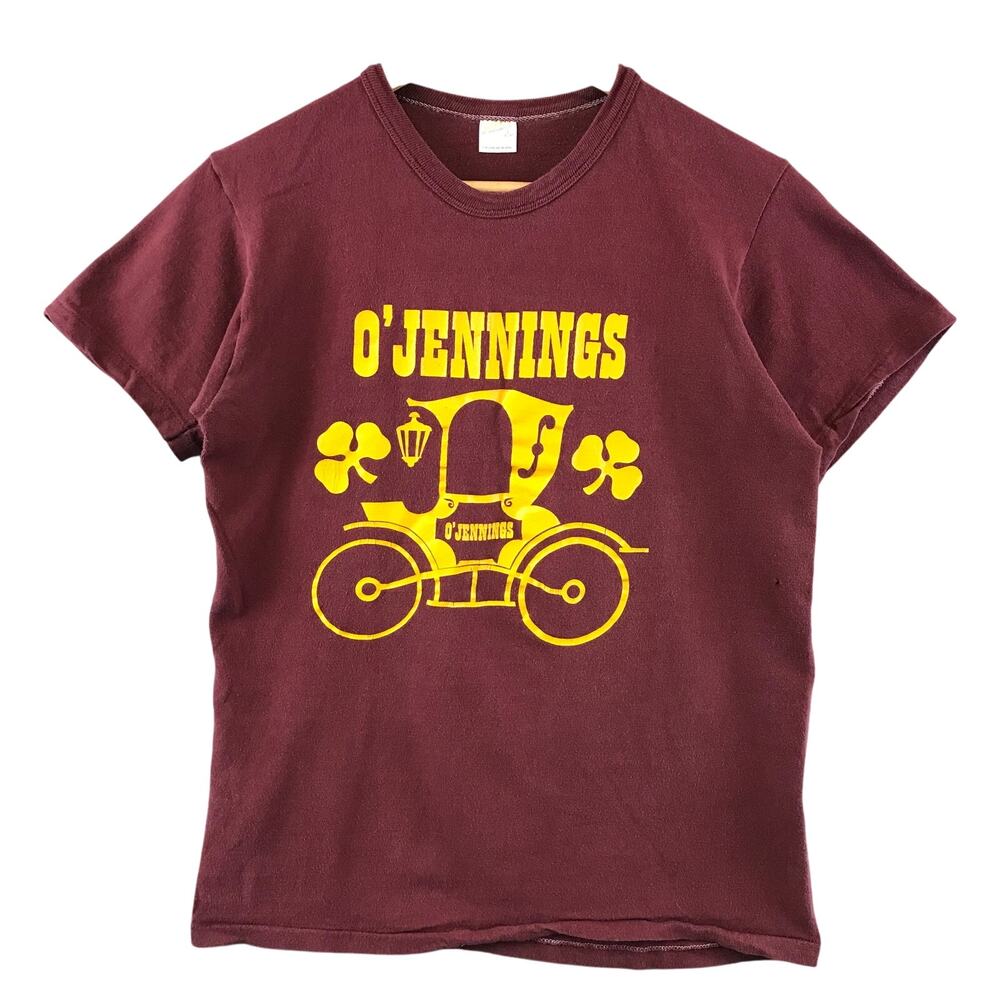 Vintage 70s O'Jennings single stitch t shirt red‎ L